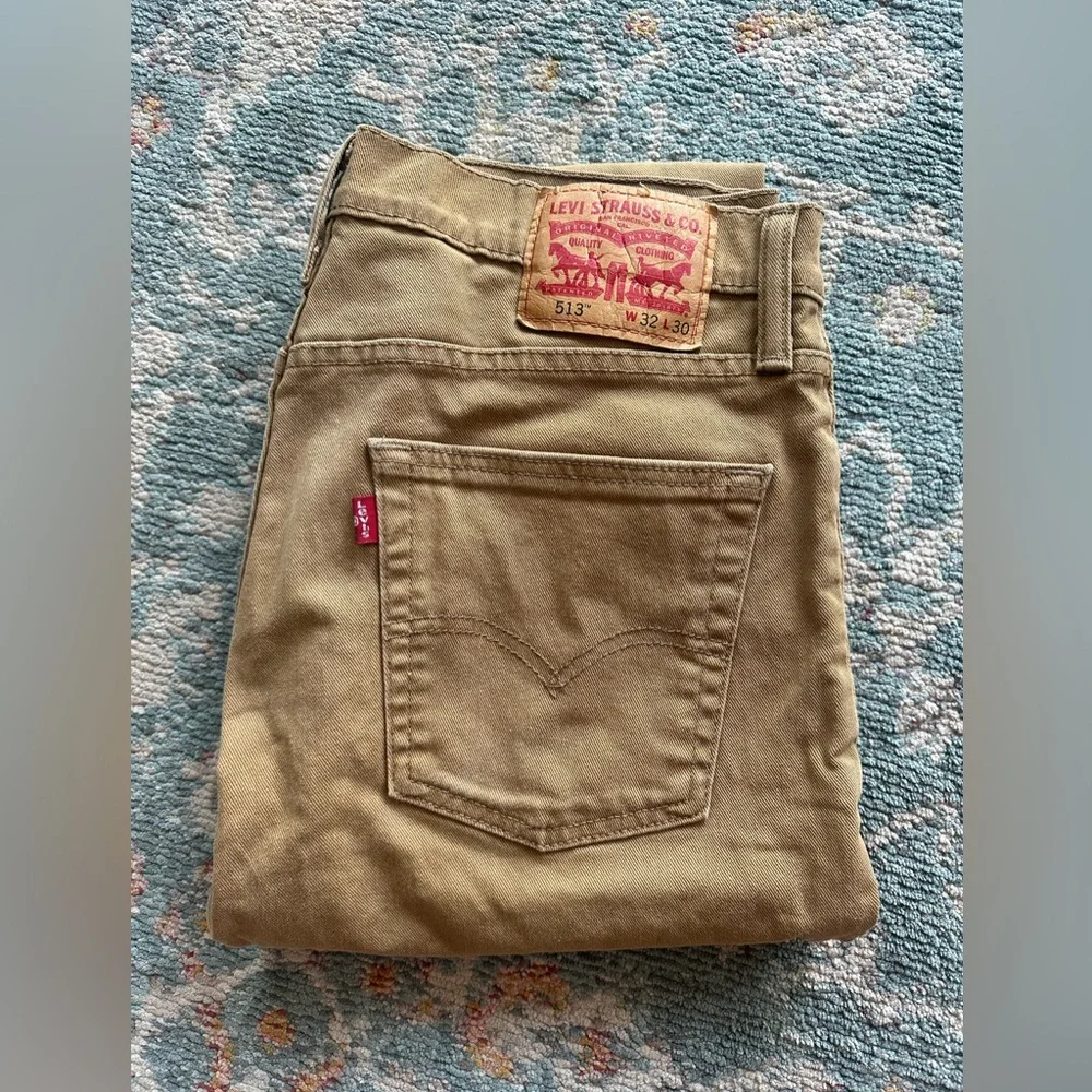 Men's Skinny Jeans in Tan - Picture 3 of 8